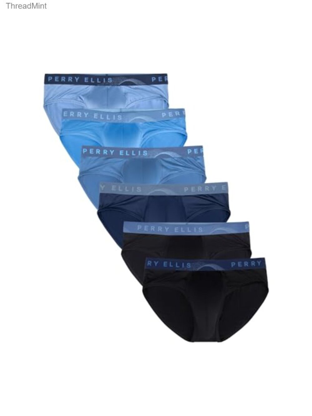 6-Pack Microfiber Briefs Low-Rise Stretch Breathable Underwear